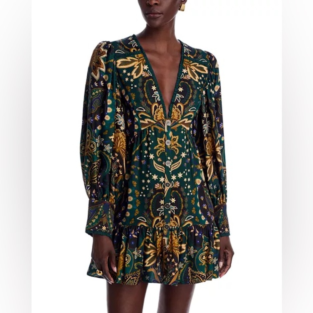 Farm Rio Rio Jaipur Mini Dress - Picture 1 of 9
